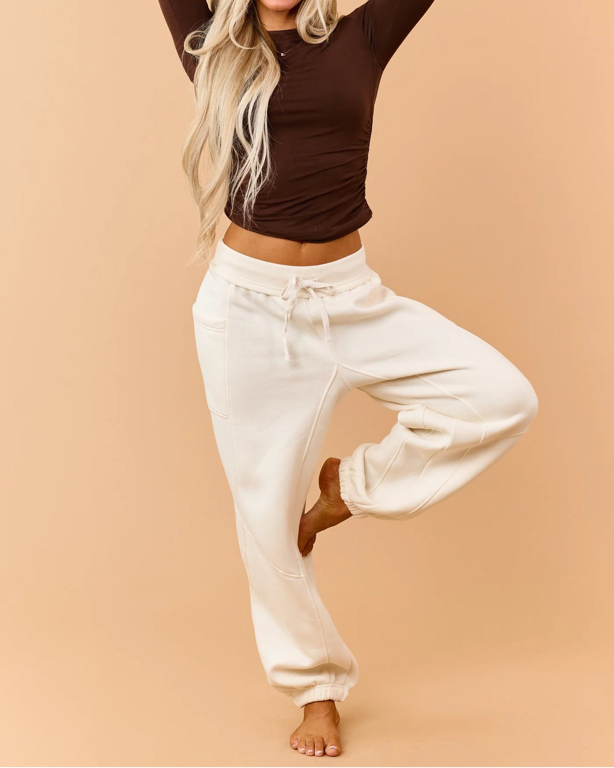 French Terry Drawstring Jogger Sweatpants